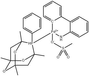 [(1,3,5,7-Tetramethyl-6-phenyl-2,4,6-trioxa-6-phosphaadamantane)-2-(2′-amino-1,1′-biphenyl)]palladium(II) methanesulfonate