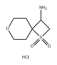 3-amino-7-oxa-1lambda6-thiaspiro[3.5]nonane-1,1-dione hydrochloride Structure