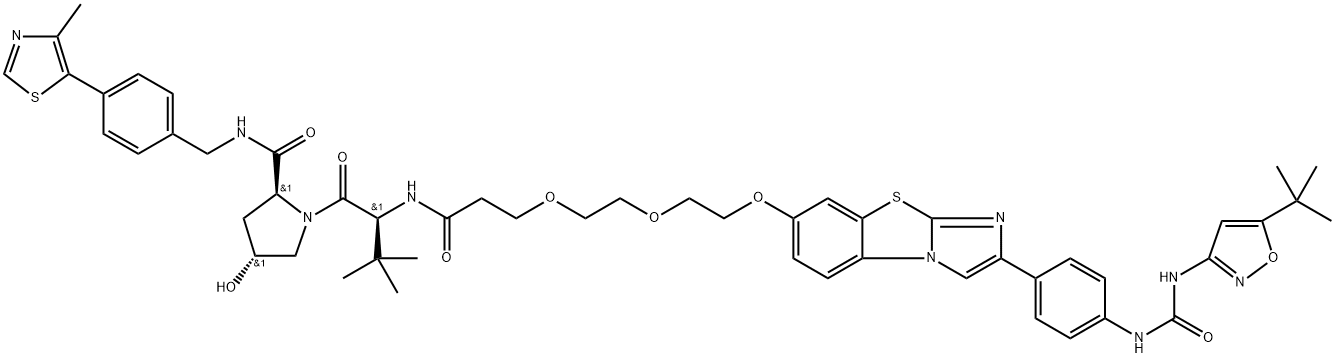 PROTAC FLT-3 degrader 1 化学構造式
