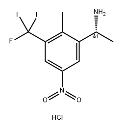 Benzenemethanamine, α,2-dimethyl-5-nitro-3-(trifluoromethyl)-, hydrochloride (1:1), (αR)- Structure