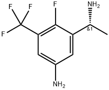 Benzenemethanamine, 5-amino-2-fluoro-α-methyl-3-(trifluoromethyl)-, (αR)- Struktur