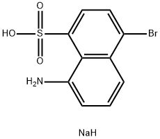 1-Naphthalenesulfonic acid, 8-amino-4-bromo-, sodium salt (1:1) Structure
