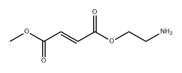 2-aminoethyl methyl fumarate 化学構造式