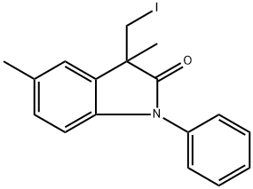 3-(iodomethyl)-3,5-dimethyl-1-phenylindolin-2-one Structure