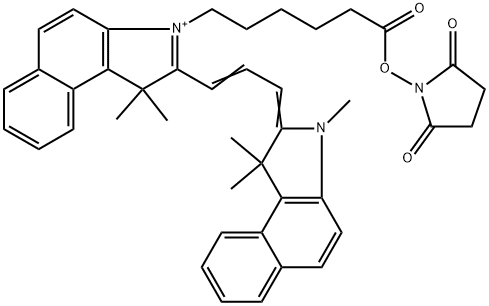 Cyanine3.5 NHS ester 化学構造式