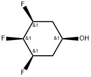 rel-(1α,3R,4α,5S)-3,4,5-Trifluorocyclohexanol Struktur