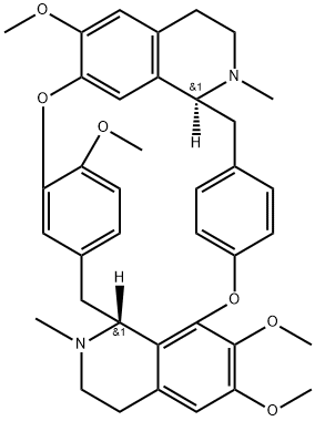 6,6',7',12'-テトラメトキシ-2,2'-ジメチルツボクララン 化学構造式