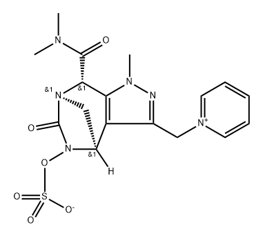 Pyridinium, 1-[[(4R,7R,8S)-8-[(dimethylamino) carbonyl]-4,5,6,8-tetrahydro-1-methyl-6-oxo5-(sulfooxy)-1H-4,7-methanopyrazolo[3,4-e] [1,3]diazepin-3-yl]methyl]-, inner salt, rel|PYRIDINIUM, 1-[[(4R,7R,8S)-8-[(DIMETHYLAMINO) CARBONYL]-4,5,6,8-TETRAHYDRO-1-METHYL-6-OXO5-(SULFOOX