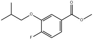 Methyl 4-fluoro-3-isobutoxybenzoate Structure