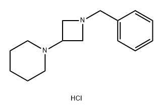 1-(1-benzylazetidin-3-yl)piperidine hydrochloride Structure