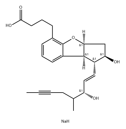 (+-)-Beraprost sodium 结构式