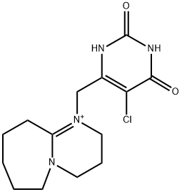 Pyrimido[1,2-a]azepinium, 1-[(5-chloro-1,2,3,6-tetrahydro-2,6-dioxo-4-pyrimidinyl)methyl]-2,3,4,6,7,8,9,10-octahydro- Structure