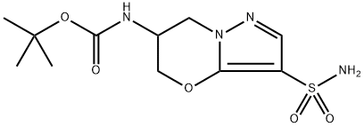 tert-Butyl (3-sulfamoyl-6,7-dihydro-5H-pyrazolo[5,1-b][1,3]oxazin-6-yl)carbamate|叔丁基(3-氨磺酰基-6,7-二氢-5H-吡唑并[5,1-B][1,3]噁嗪-6-基)氨基甲酸酯