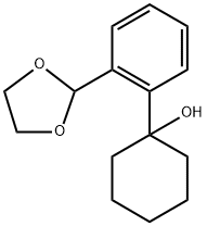 1-(2-(1,3-dioxolan-2-yl)phenyl)cyclohexanol 结构式