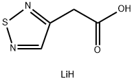 1,2,5-Thiadiazole-3-acetic acid, lithium salt (1:1) Struktur