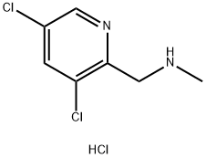 [(3,5-dichloropyridin-2-yl)methyl](methyl)amine hydrochloride Structure