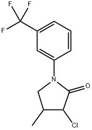 2-Pyrrolidinone, 3-chloro-4-methyl-1-[3-(trifluoromethyl)phenyl]-|