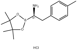 1-(4,4,5,5-tetramethyl-1,3,2-dioxaborolan-2-yl)-2-(p-tolyl)ethan-1-amine hydrochloride|