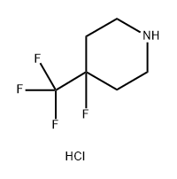 4-fluoro-4-(trifluoromethyl)piperidine hydrochloride,2241140-83-8,结构式