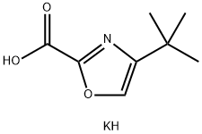 4-(叔丁基)唑-2-羧酸钾盐 结构式