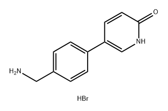 5-[4-(Aminomethyl)phenyl]-2(1H)-pyridinone Hydrobromide (1:2) Structure