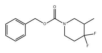 benzyl 4,4-difluoro-3-methylpiperidine-1-carboxylate Struktur