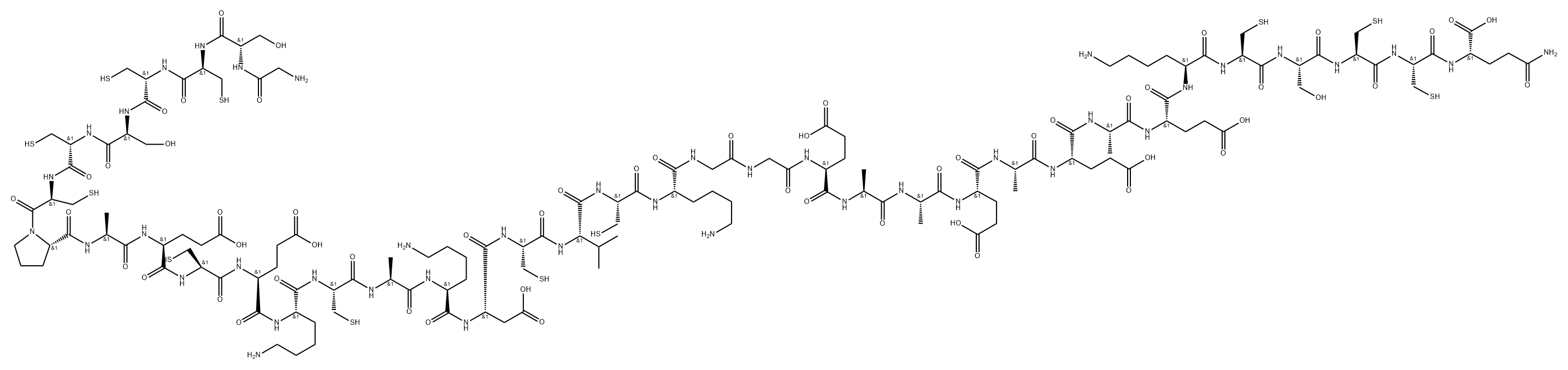 重组人巯基短肽, 2241292-61-3, 结构式