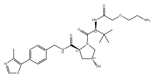 (S,R,S)-AHPC-一聚乙二醇-氨基,2241641-57-4,结构式