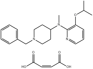 2-Pyridinamine, N-methyl-3-(1-methylethoxy)-N-[1-(phenylmethyl)-4-piperidinyl]-, (2Z)-2-butenedioate (1:1) Structure