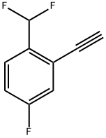1-(二氟甲基)-2-乙炔基-4-氟苯,2241756-82-9,结构式