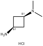 1,3-Cyclobutanediamine, N1,N1-dimethyl-, hydrochloride (1:2), cis- Structure