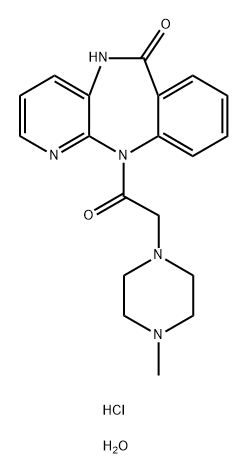 Pirenzepine DiHydrochloride Monohydrate Struktur