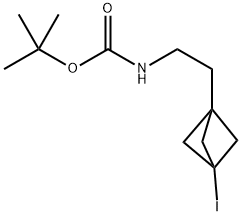 2-(3-碘-双环[1.1.1]戊-1-基)-乙基]-氨基甲酸叔丁酯,2242693-93-0,结构式