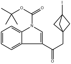 1,1-Dimethylethyl 3-[2-(3-iodobicyclo[1.1.1]pent-1-yl)acetyl]-1H-indole-1-carboxylate|1.1-二甲基乙基 -3-[2-(3-碘双环[1.1.1]戊基 -1-基)乙酰基] -1H- 吲哚 -1-羧酸盐