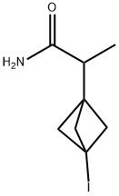 2-(3-碘双环[1.1.1]-1-基)丙酰胺 结构式
