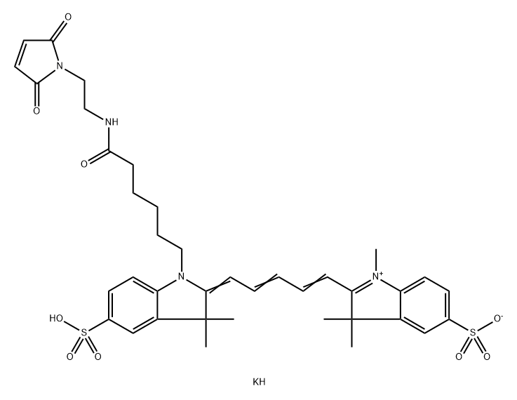 Sulfo Cy5 Maleimide 化学構造式