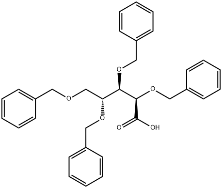 2,3,4,5-tetra-O-benzyl-D-ribonic acid Structure