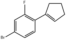 4-bromo-1-(cyclopent-1-en-1-yl)-2-fluorobenzene Structure