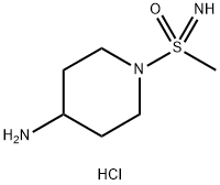 1-(S-甲基磺酰苯胺基)哌啶-4-胺盐酸盐, 2243318-49-0, 结构式