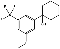 1-(3-methoxy-5-(trifluoromethyl)phenyl)cyclohexanol Structure