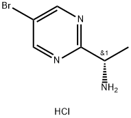 2-Pyrimidinemethanamine, 5-bromo-α-methyl-, hydrochloride (1:1), (αS)- Struktur