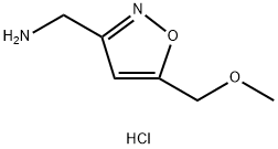 (5-(甲氧基甲基)异噁唑-3-基)甲胺(盐酸盐),2243504-43-8,结构式