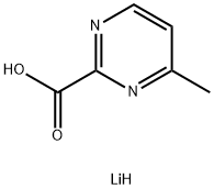 2-Pyrimidinecarboxylic acid, 4-methyl-, lithium salt (1:1) Struktur