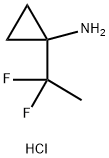 Cyclopropanamine, 1-(1,1-difluoroethyl)-, hydrochloride (1:1) 化学構造式