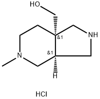 7aH-Pyrrolo[3,4-c]pyridine-7a-methanol, octahydro-5-methyl-, hydrochloride (1:2), (3aR,7aR)-rel- 化学構造式