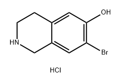 6-Isoquinolinol, 7-bromo-1,2,3,4-tetrahydro-, hydrochloride (1:1) Struktur