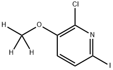 Pyridine, 2-chloro-6-iodo-3-(methoxy-d3)- Struktur