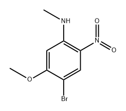 4-溴-5-甲氧基-N-甲基-2-硝基苯胺, 2243949-98-4, 结构式