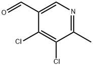 4,5-Dichloro-6-methylnicotinaldehyde Struktur