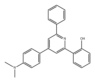 2-(4-(4-(dimethylamino)phenyl)-6-phenylpyridin-2-yl)phenol Struktur